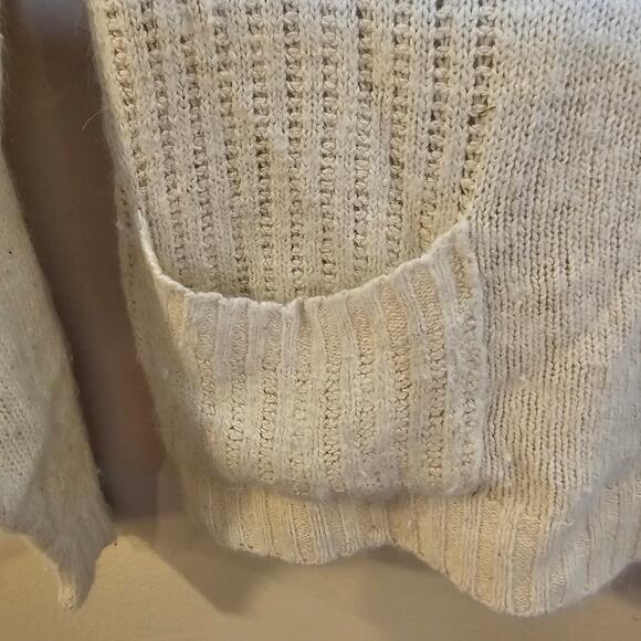 Sheridan Square Sweater Women Size Medium Silk Angora Vintage Cozy Pockets - Picture 8 of 13
